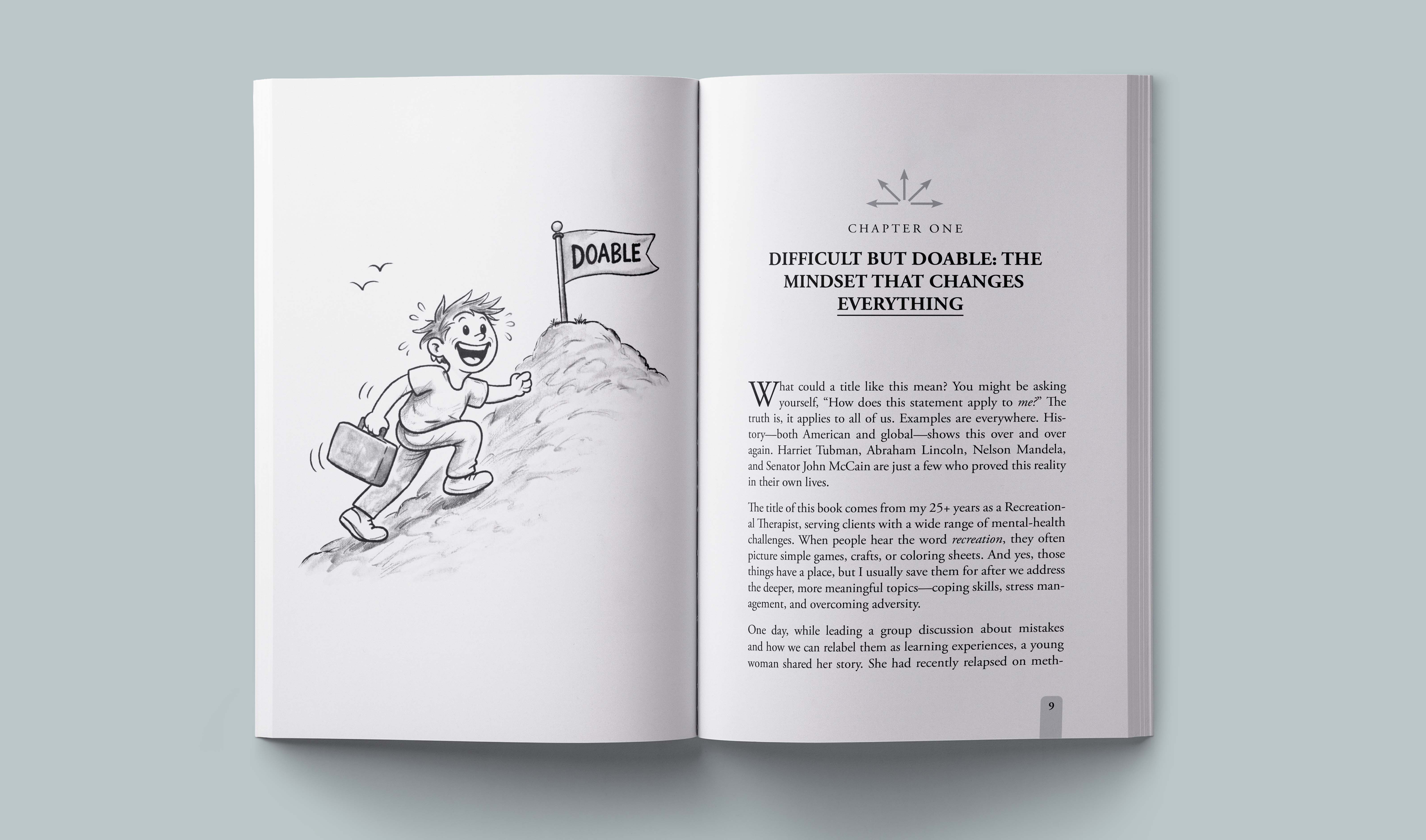 Open pages from Difficult, But Doable